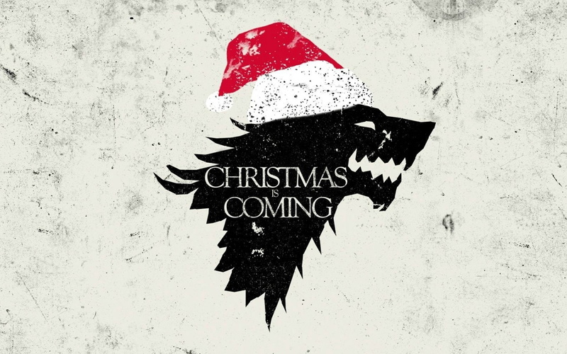 1080P, thrones, stark, house, direwolf, christmas, sigil, game