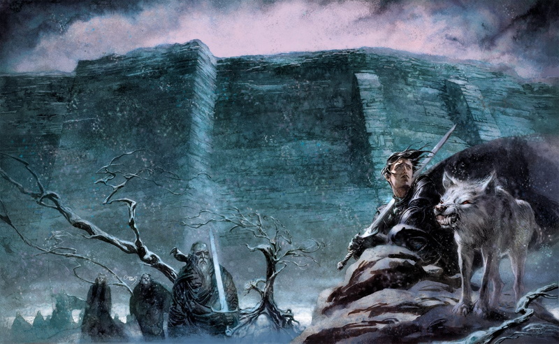 thrones, direwolf, wolve, ice, 720P, houses, fire, series, swords, stark, tv, house, snow, art, A Song Of Ice And Fire, song, jon, Game of Thrones, architecture