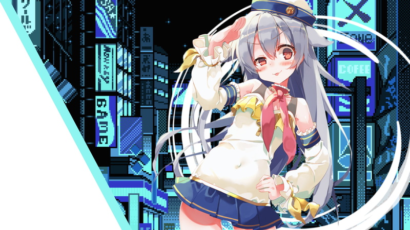 pixel art, simple background, 1080P, Japan, digital art, anime, anime girls, artwork, street