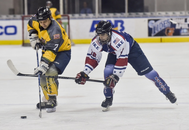 security, headwear, ice hockey stick, teams, competition, goal, skill, arena, protective sportswear, forward, playing, aggression, rink, contact, sports helmet