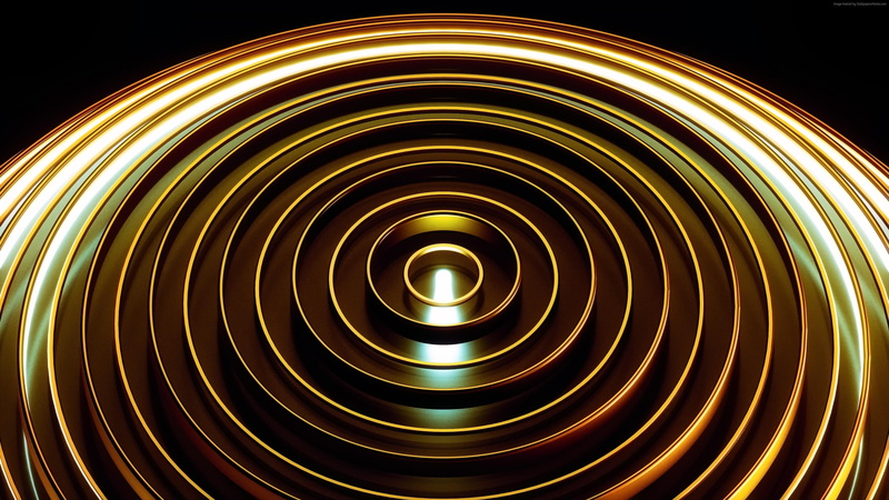 no people, indoors, long exposure, metal, pattern, abstract, 3d, close-up, blurred motion, illuminated, motion, shape, glowing, line, design, spinning