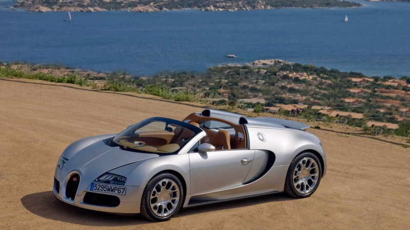 nature, mode of transportation, motor vehicle, road, outdoors, high angle view, land, Bugatti Veyron, silver cars, transportation, Bugatti, vehicle, convertible