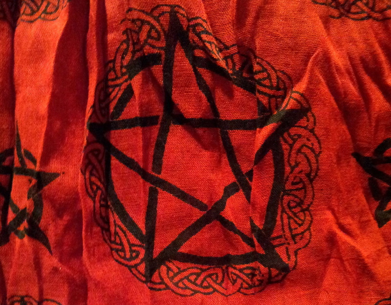 Wiccan, clothing, occult, softness, Dark, full frame, wicca, 1080P, crumpled, pattern, art and craft, red, creativity, no people, design, fantasy, religion