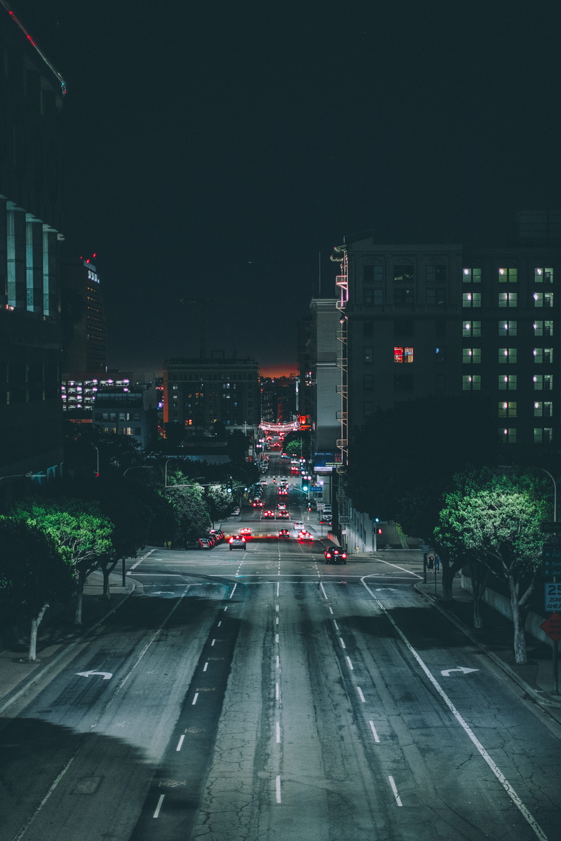 cityscape, direction, city Life, nature, cars, transportation, the way forward, street, road, illuminated, traffic, Light Pollution, night, mode of transportation