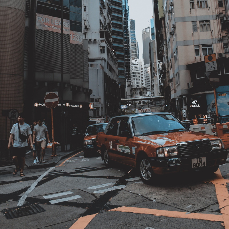 people, 1080P, motor vehicle, cab, daytime, beside, walking, full length, taxi, engine, vehicle, city, architecture, man, real people, group of people