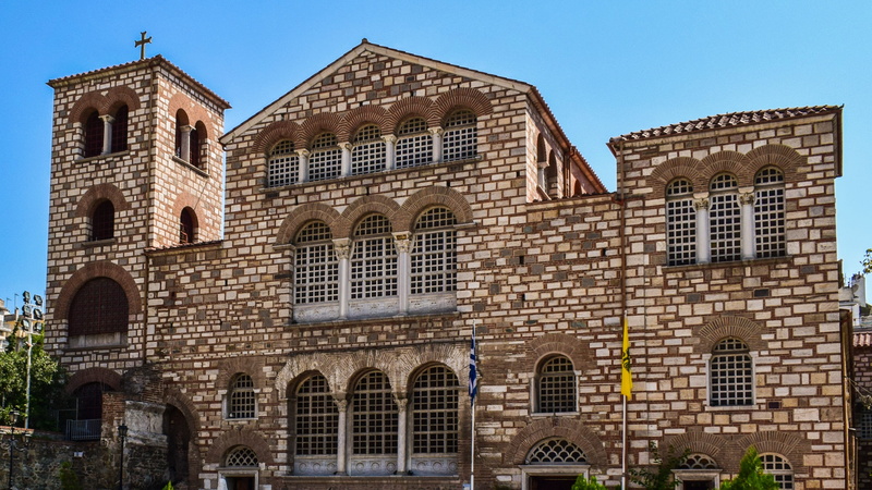 archaeology, building, house, sky, church, st demetrius, thessaloniki, built structure, history, the past, architecture, heritage, monument, ancient, day