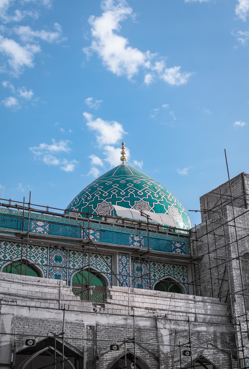 observatory, iran, gray, spire, sky, place of worship, travel, blue, low angle view, ali ibn mahziar, nature, tower, building exterior, dome, city, tire