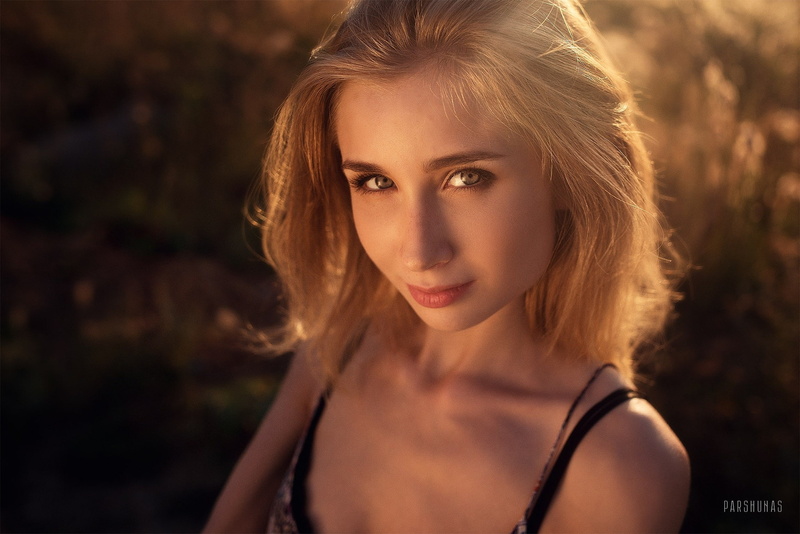 depth of field, 1080P, women, Anton Parshunas, looking at viewer, blonde, face, long hair