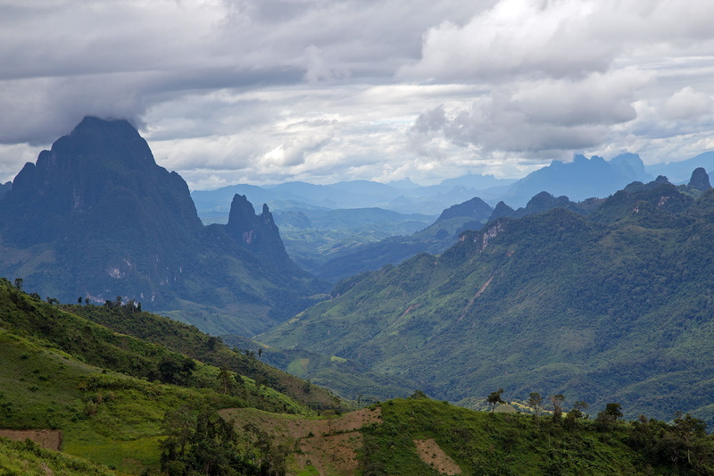 mountains, laos, 1080P, vieng, landscape, kham