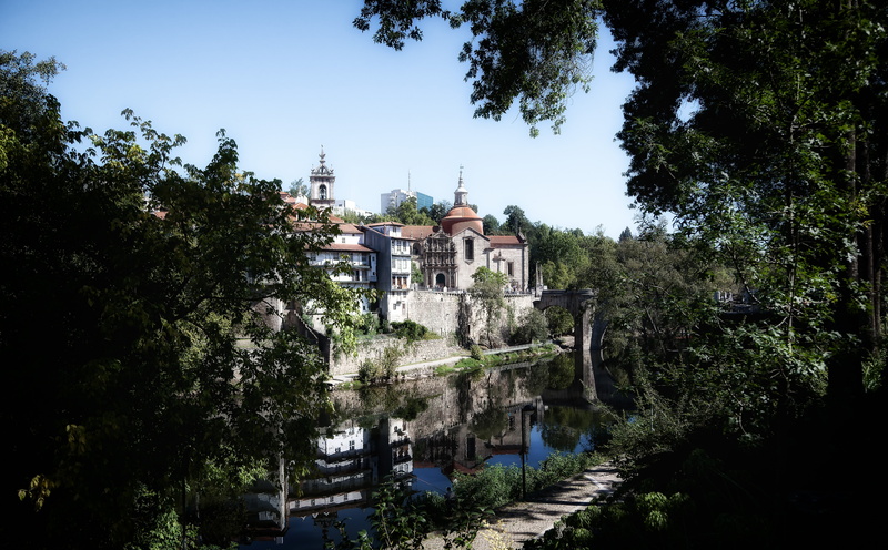 5K, pictorial, Colour, built structure, Trees, Reflection, growth, sky, outdoors, history, day, tree, Scenery, belief, Portugal, the past, no people, Urban