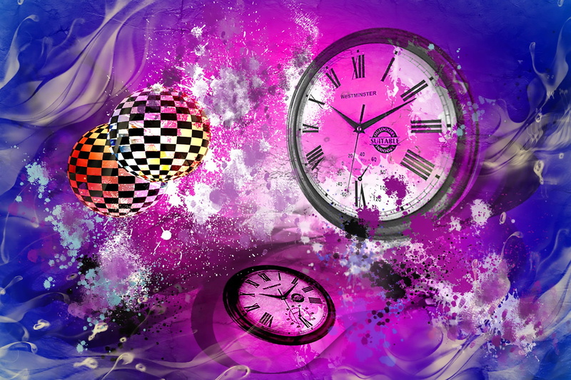 decorative, instrument of time, color, pink color, art, personal accessory, shape, colorful, plant, clock face, nature, urban, beauty in nature, time, minute hand