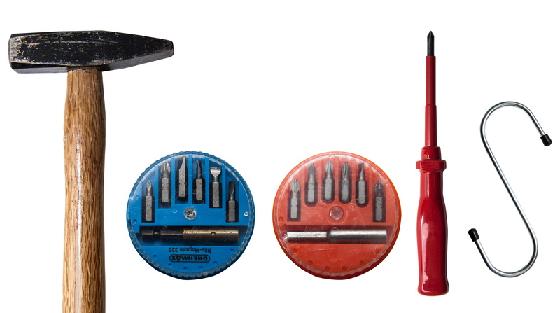 5K, equipment, indoors, variation, choice, cut out, no people, work equipment, hand tool, metal, healthcare and medicine, plastic, red, tools, three objects