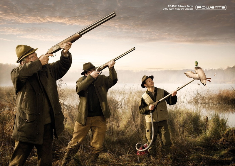 Hunter, vacuum, hunt, ad, funny, aircraft, hunting, ducks, hd, 720P, wal, commercial, advertisement, creative, art, cleaners, x