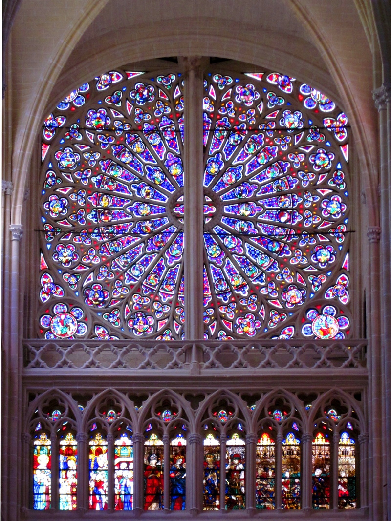 building, built structure, indoors, architecture, religion, glass, rose window, spirituality, floral pattern, stained glass, glass - material, tours, architecture and art
