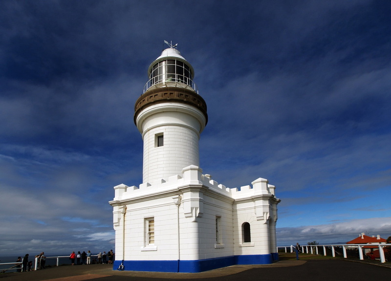 navigation, building exterior, coastline, ocean, seascape, scenic, safety, shore, outdoors, low angle view, day, history, colonnade, sky, light, dome, australia