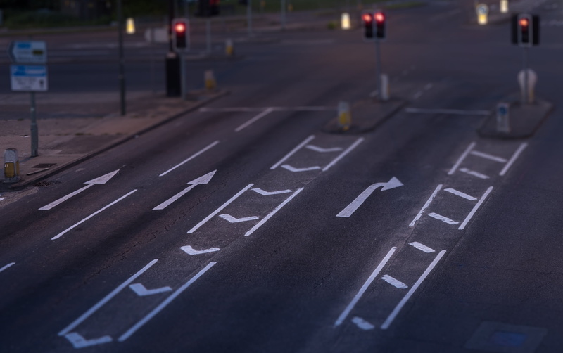 paint, architecture, symbol, selective focus, illuminated, sign, motor vehicle, road, photography, urban, street, car, marking, city, mode of transportation