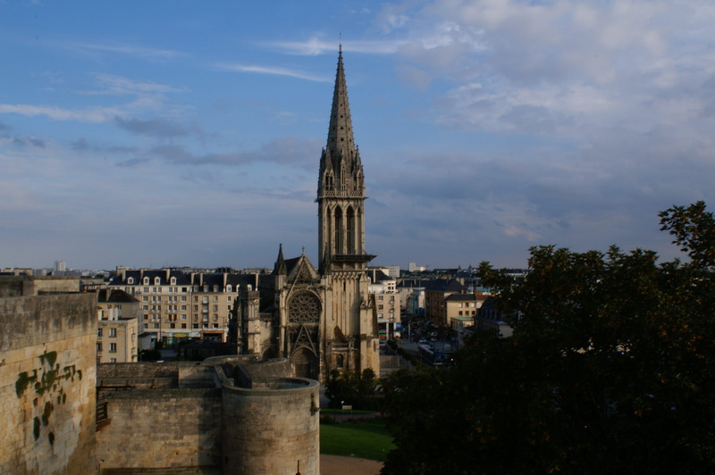 spirituality, history, old buildings, plant, tourism, 2K, saint-pierre church of caen, cloud - sky, ancient civilization, clouds, no people, belief, cloudy sky