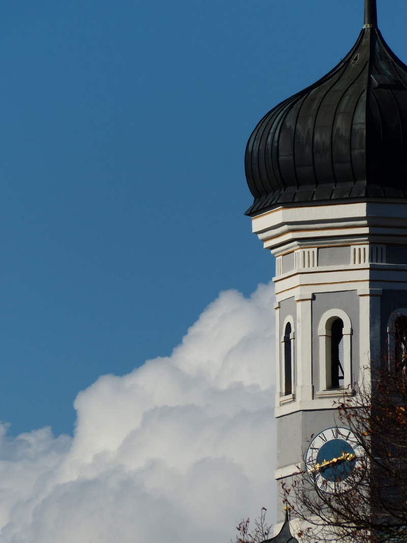 Spire, onion helm, roof, tower, outdoors, 4K, Ulm, no people, built structure, sky, dome, place of worship, turrets, Holy Trinity Church, white, building exterior