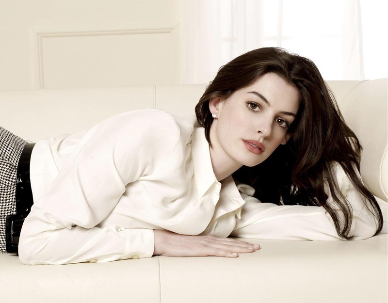 hollywood, anne, sleeve, celebrities, celebrity, anne hathaway, actress, 720P, white, girls, blouse, hathaway, long, hq, movies