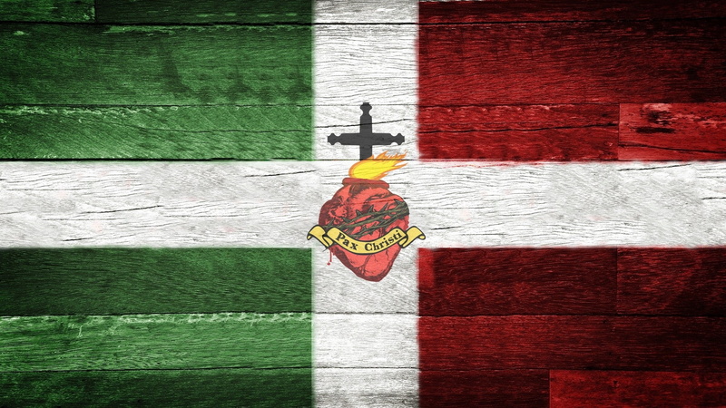 heart, cross, jesus christ, flag, jesus, christ, christianity, wood, 1080P
