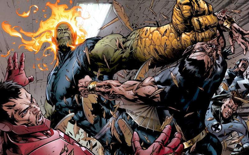 super, cartoon/comic, fire, man, 720P, hd, skrull, iron, marvel