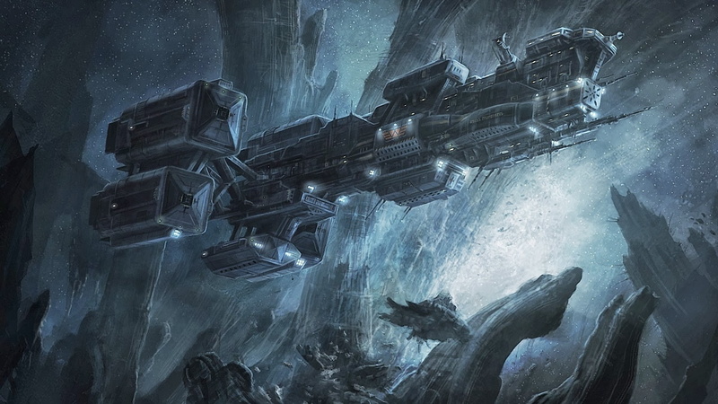 digital art, Weyland Corporation, 1080P, video games, space, Halo, artwork, science fiction, Alien (movie), spaceship