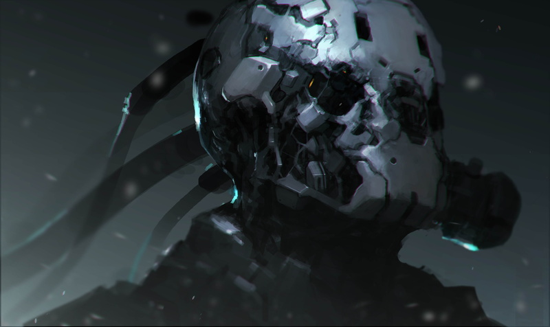 digital, digital art, nature, artwork, concept art, human representation, cyborg, underwater, character, close-up, men, human body part, one person
