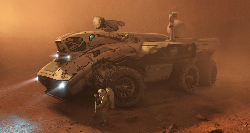 storm, the Rover, astronauts, fiction, Rover, Mars, the astronauts, expedition, 1080P, sand