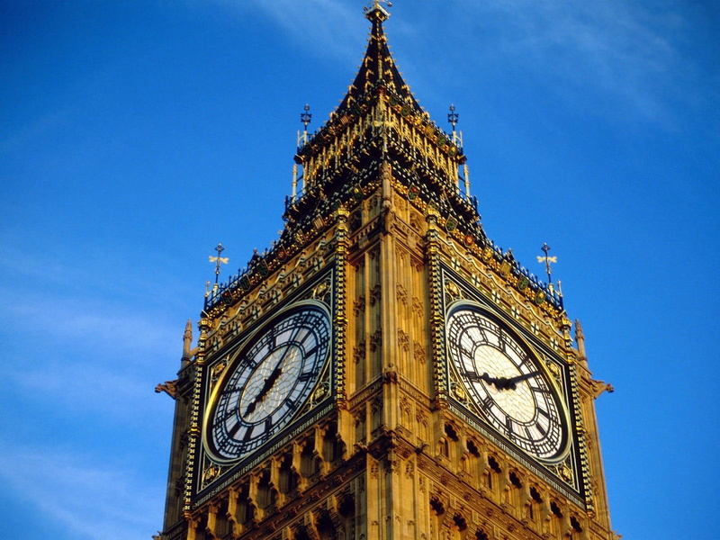 time, building, day, 720P, tourism, Big Ben, building exterior, blue, clock, tower, city, no people, clock tower, clock face, the past, travel destinations
