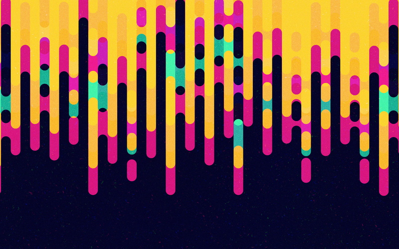 color, yellow, melted, blue, pattern, 4K, fuse