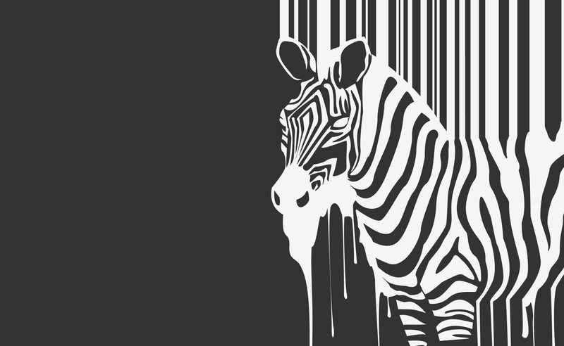 Vector Art, Zebra, 2K, Melting, Aero