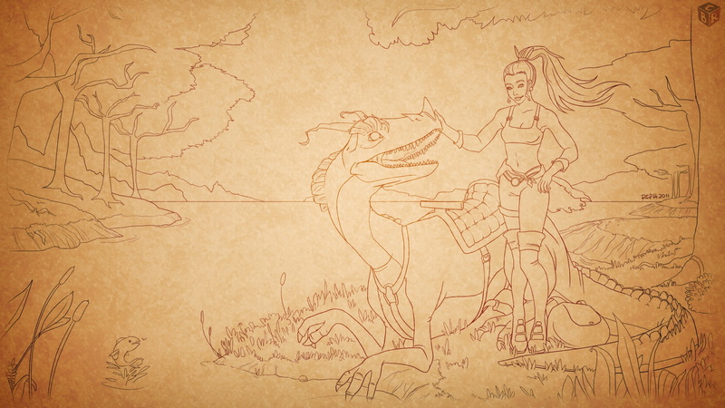 pc gaming, rpg, women, 1080P, pc, druids, trees, tibia, drawing, gaming, creature