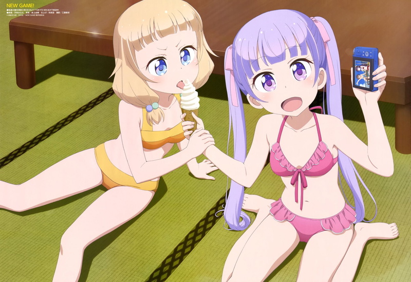 1080P, Nene Sakura, Aoba Suzukaze, New Game!, Anime
