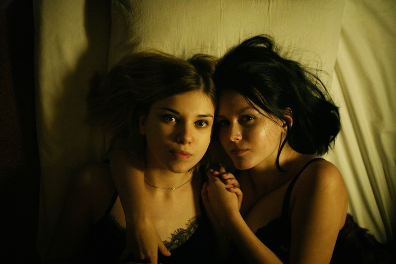 love, contemplation, people, models, emotion, lgbtq, brunette, women, indoors, looking at camera, hair, interaction, 4K, intimacy, young women, togetherness