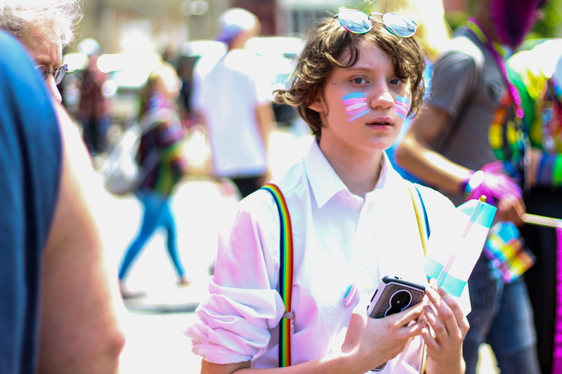 smiling, males, emotion, pride, colorful, flaglet, standing, crowd, hands, childhood, lgbtq, men, portrait, close-up, equality, bright, adult, rainbow colors