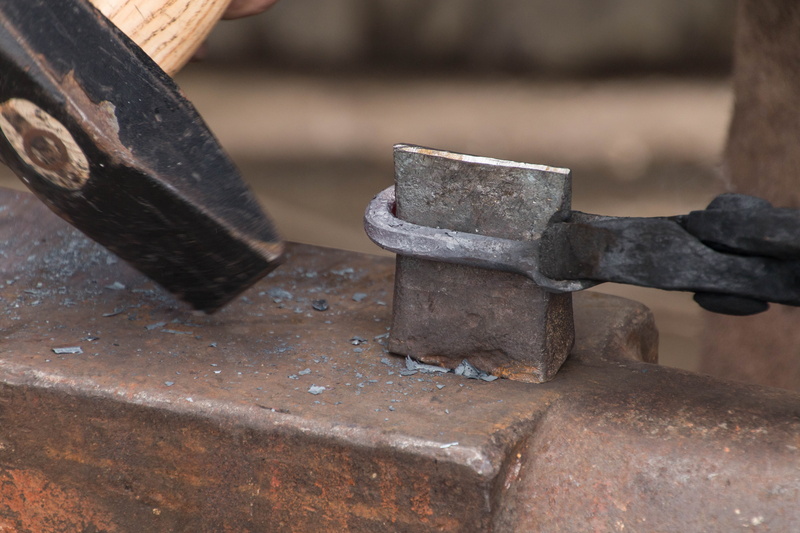 workshop, metal, indoors, metallurgy, close-up, hammer, old, focus on foreground, equipment, work tool, industry, 5K, smith, metal industry, day, still life