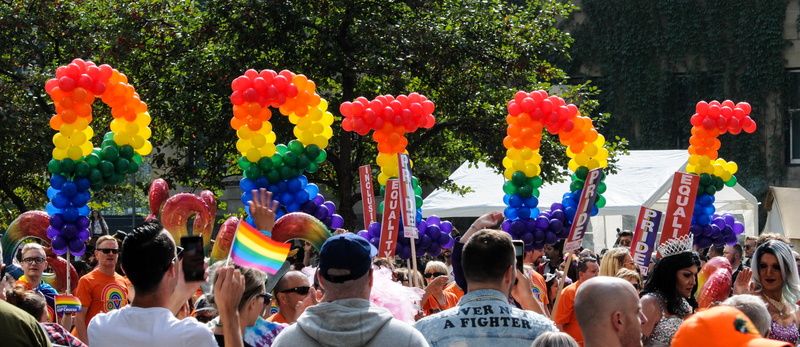 day, crowd of people, outdoors, ball, lifestyles, men, human, crowd, accessory, person, canada, pride parade, nature, city, women, balloon, group of people