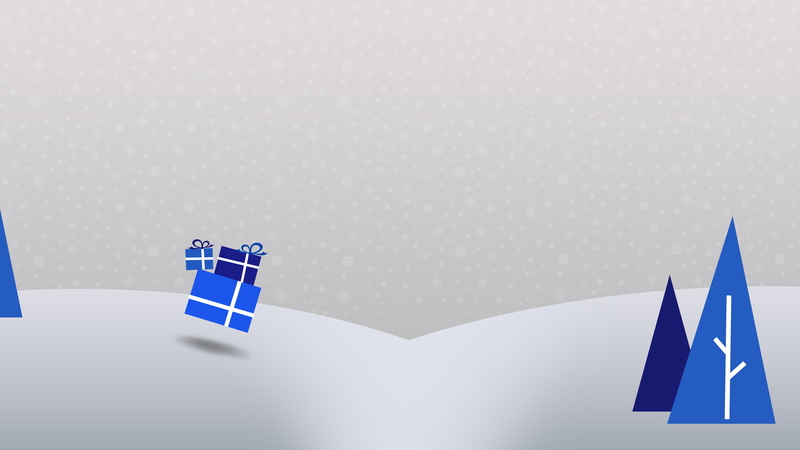 ice berg, presents, 2K, Windows 10