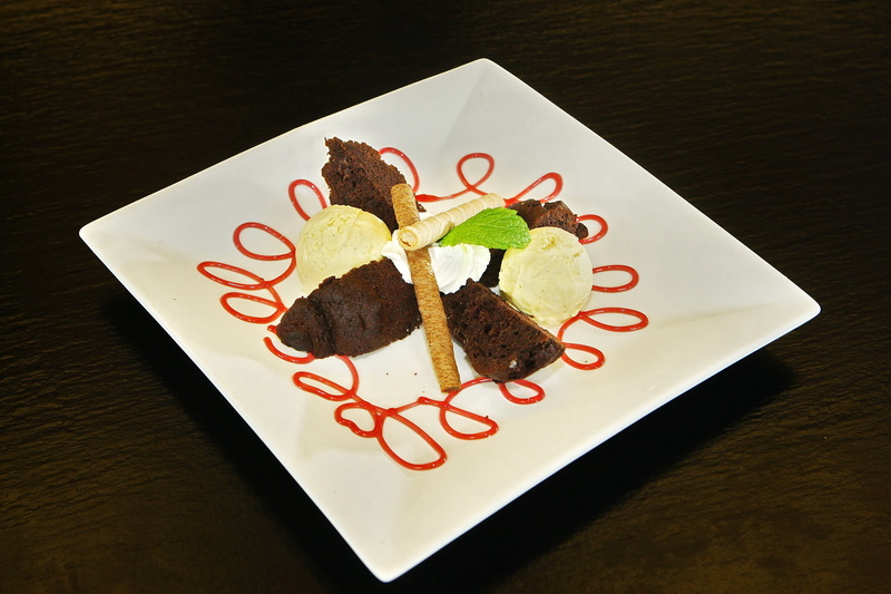 food styling, 4K, food and drink, dessert, beautiful, comfort, dining, indulgence, plate, baked, sweet, taste, no people, high angle view, vanilla ice cream