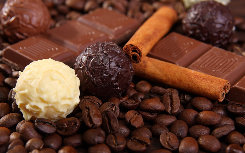 chocolates, unhealthy Eating, gourmet, dark, lots of, dessert, frozen food, backgrounds, bunch, no People, sweet Food, roasted coffee bean, cacao Fruit