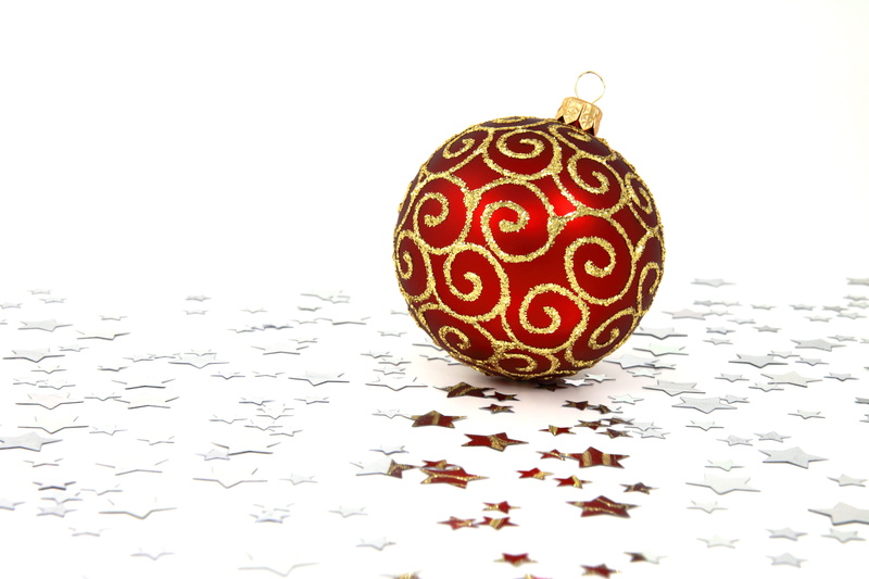 ornate, winter, lot, red, Christmas, season, copy Space, indoors, 4K, illustration, christmas Ornament, studio shot, star, christmas Decoration, sphere