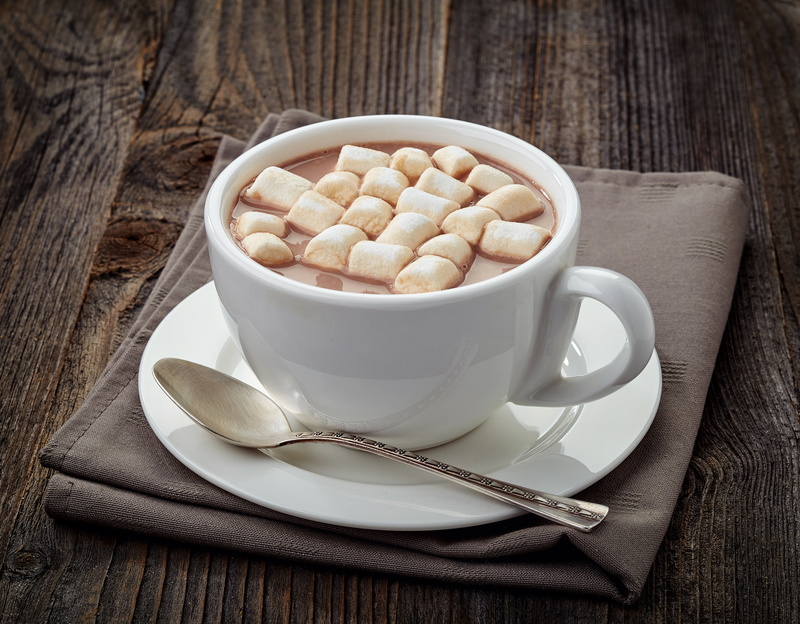 chocolate, crockery, teaspoon, winter, kitchen utensil, indoors, marshmallows, coffee cup, still life, 4K, temptation, wood - material, drink, coffee