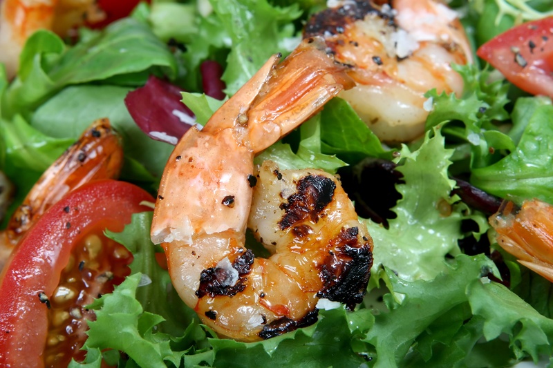 fish, sushi, lettuce, sea, freshness, meat, prawn, still life, 2K, ready-to-eat, seafood, bbq, asian, food and drink, protein, natural, garnish, shellfish