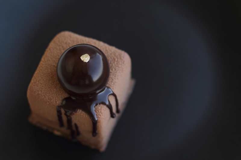 slice, creamy, icing, copy space, food and drink, luxury, pastry, chocolate, high angle view, isolated, coffee, snack, dessert, brownie, black background