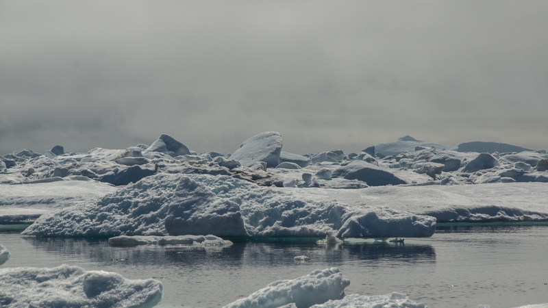 environment, fog, daytime, summer, landscape, tranquility, lake, lagoon, glacier, no people, sky, clouds, nature, 5K, wilderness, body, floating on water