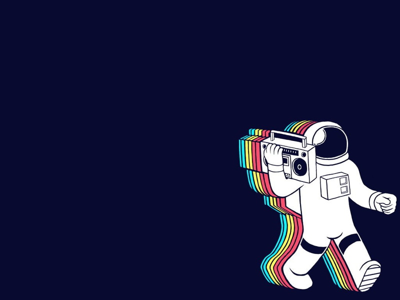 Astronaut, Music, Space Suit, Funny, Humor, 480P