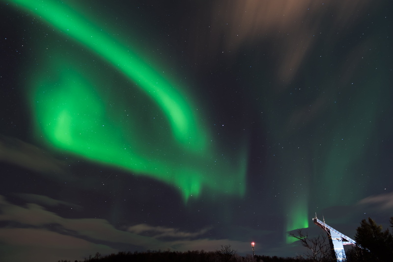 universe, majestic, aurora polaris, luminosity, night life, cloud - sky, wilderness, scenics - nature, green color, space, astronomy, mountain, tranquil scene