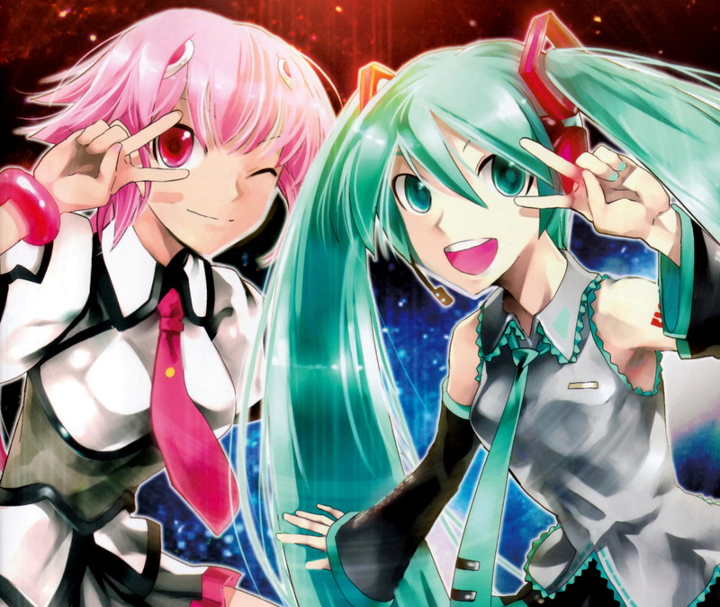 Akiha Shishidou, Hatsune Miku, Anime, 1080P, Vocaloid, Crossover, Sora wo Kakeru Shoujo