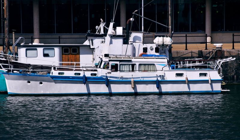 no people, motorboat, sailing, river, day, fishing industry, 4K, ship, mode of transportation, leisure, harbor, white, nautical vessel, motor, pier, nautical