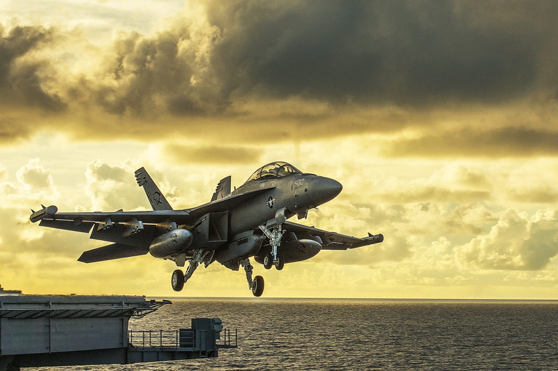 light, water, aircraft carrier, ship, dramatic sky, sea, plane, transportation, 1080P, cloud - sky, aviation, no people, aerospace industry, takeoff, outdoors